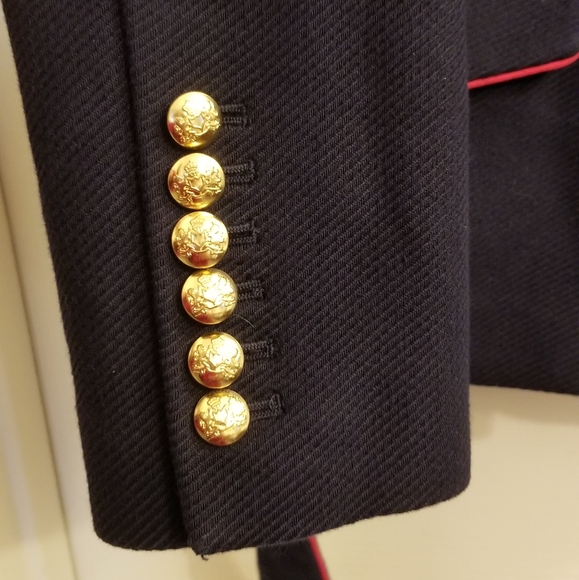 Banana Republic x Olivia Palermo Military Navy Blue Jacket - Picture 13 of 16